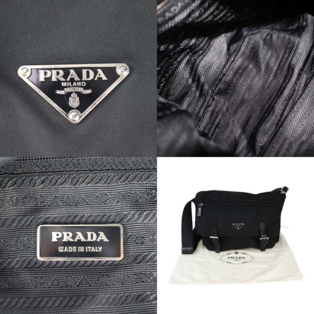PRADA Black Leather Shoulder Bag - Picture 10 of 10